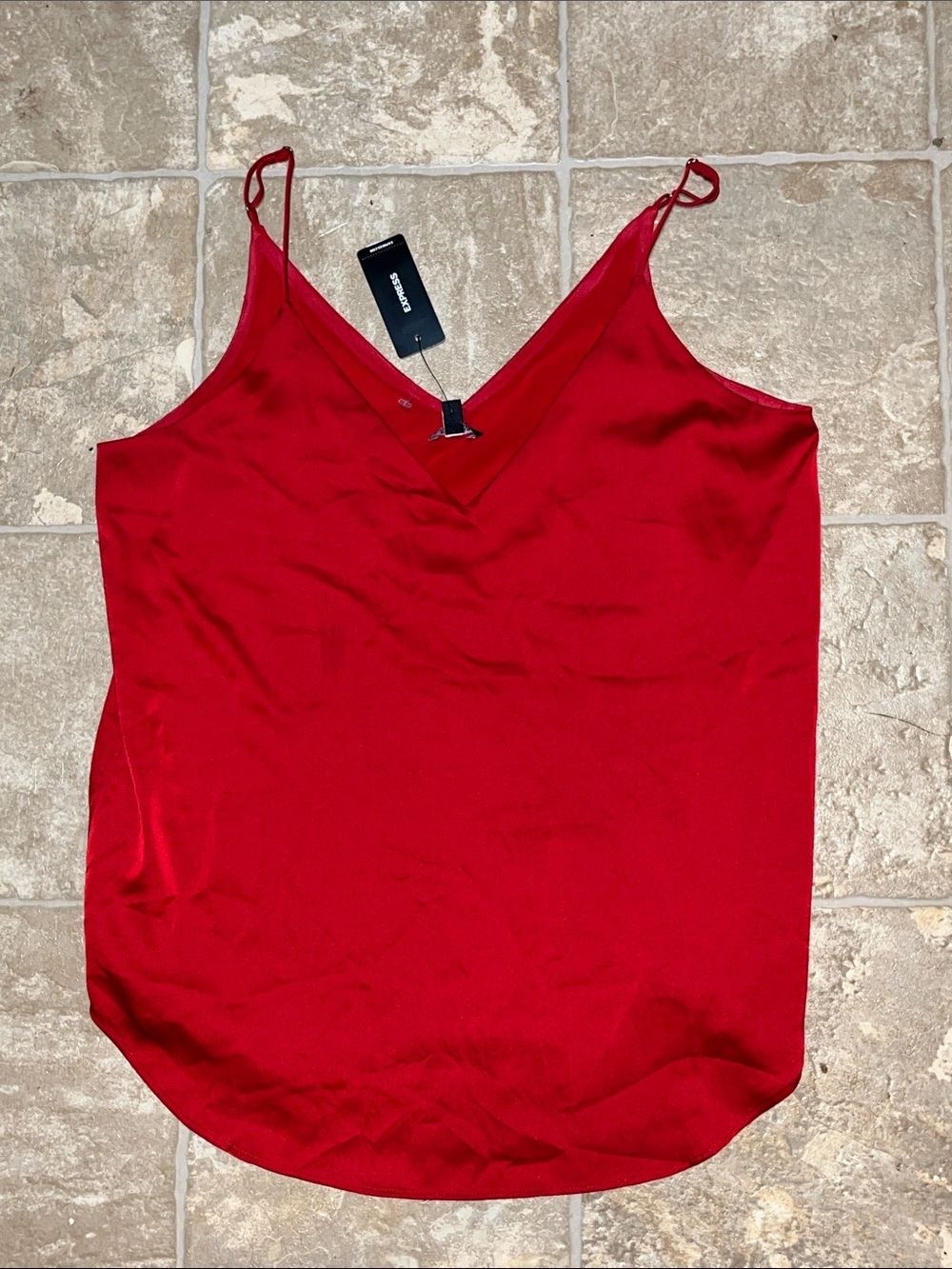 NWT Express Red V-Neck Downtown Cami